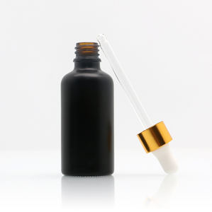 Botol Tetes Kaca Hitam Matte 10ml 15ml 30ml 50ml 60ml 100ml Dengan Botol Minyak Esensial Botol Tetes Minyak Jenggot - Product Image 5
