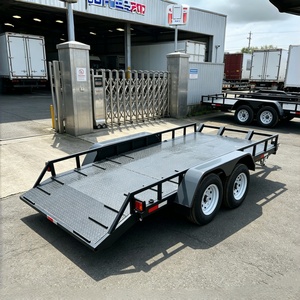 Remolque <span class=keywords><strong>de</strong></span> Plataforma Plana <span class=keywords><strong>de</strong></span> 2 Ejes, 5 Toneladas, Acero Q235, <span class=keywords><strong>para</strong></span> Transporte <span class=keywords><strong>de</strong></span> Autos y Equipos - Product Image 2