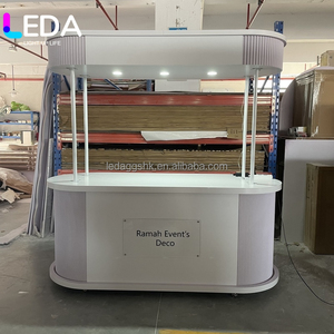 รถเข็นขายขนมเค้กแบบมีหลังคาและล้อเลื่อน ราคาโรงงาน LEDA สำหรับงานเทศกาล งานแต่งงาน และงานเฉลิมฉลองต่างๆ - Product Image 6