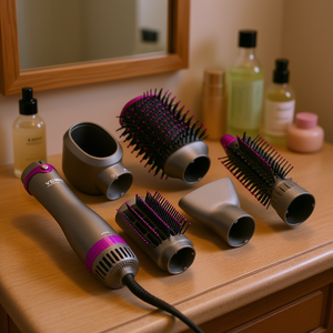 Secador de pelo 5 en 1 Db Wholesale con cepillo iónico de iones negativos para alisar y rizar - Product Image 2