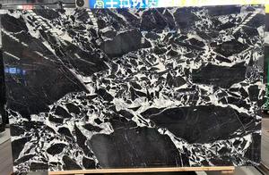 แผ่นหินอ่อนธรรมชาติบูลการีแบล็คขนาดใหญ่ ดีไซน์ทันสมัย ปรับแต่งขนาดได้ ผิวขัดเงา สำหรับโครงการโรงแรมและเคาน์เตอร์ - Product Image 4
