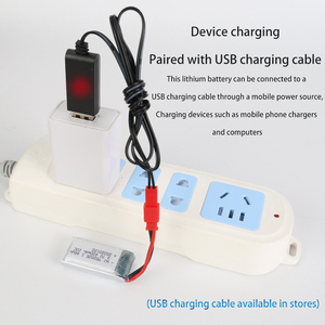 충전식 3.7V 400mAh 20C 리튬 폴리머 셀 배터리 팩 752035 (RC 드론 및 비행기용) - Product Image 2