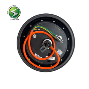 QSMOTOR 2000W 12인치 브러시리스 <span class=keywords><strong>DC</strong></span> 모터 매트 블랙 영구 자석 구조 방수 IE4 효율 전기 자전거 - Product Image 5