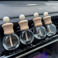 8ml Oblate Vide Voiture Désodorisant Bouteille Voiture Parfum Diffuseur Bouteilles Parfum Bouteille En Verre Avec Clip