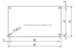 جهاز تحديد ألعاب العملات المعدنية الرصاص الأبيض بجهد 40 فولت مع لوح ملاكمة يعمل بقطع النقود المعدنية ، جهاز ترفيه - Product Image 6