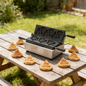 Elektrikli Hayvan Şekilli Waffle Makinesi, Ayı, Panda ve Timsah Şekilli Waffle'lar için Özel Waffle Makinesi - Product Image 1