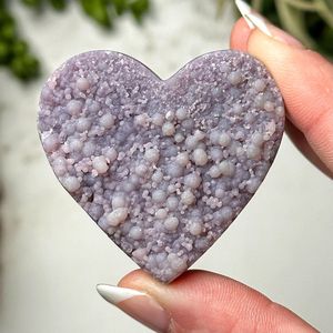 Cœur d'agate de raisin naturelle, spécimen minéral, grappe de cristal de quartz, pierre de guérison, décoration d'intérieur, cadeau de Reiki et de sorcellerie, vente en gros - Product Image 5