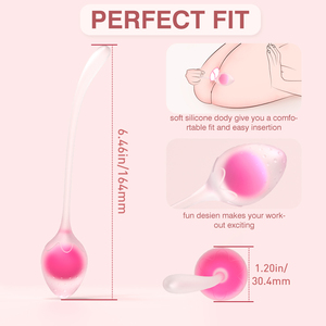 S-hande <span class=keywords><strong>Cherry</strong></span> Liquid Silicone Ben Wa Ball <span class=keywords><strong>Vagina</strong></span> <span class=keywords><strong>Kegel</strong></span> Exercise Doctor Recommended Pelvic Floor Exercises <span class=keywords><strong>Kegel</strong></span> <span class=keywords><strong>Balls</strong></span> Woman - Product Image 5