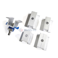 Système de montage solaire Kit de pinces en aluminium Pinces centrales universelles pour support de panneau Système de support solaire