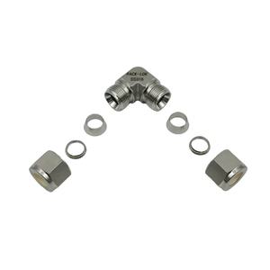 Fabrieksdirecte verkoop SS316 12mm 90 graden union elleboog met dubbele ferrule, zeskantige <span class=keywords><strong>fitting</strong></span> voor petrochemische en gas toepassingen - Product Image 6