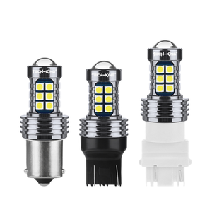 ไฟเบรคหลังรถยนต์ LED 3030 27SMD สีขาวนวล 12V ความสว่างสูง สภาพใหม่ รุ่น 1156/7440/T15 พร้อมเลนส์ - Product Image 1