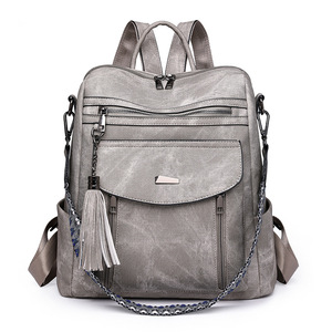 2025 estilo Retro mujer PU mochila nueva primavera tendencia transfronteriza bolso multifuncional al por mayor - Product Image 5