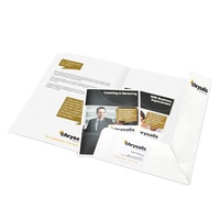 Carpeta de Documentos de Dos Bolsillos, Papel Kraft, A3 A4, Portapapeles, Carpeta de Presentación con Logotipo Personalizado Impreso