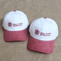 Casquettes de baseball décontractées en velours côtelé de coton bicolore à 6 panneaux, personnalisées avec logo brodé, pour femmes, vente en gros