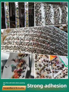 Grand panneau de rubans tueurs de <span class=keywords><strong>mouches</strong></span> domestiques autocollants et <span class=keywords><strong>papier</strong></span> pour éradiquer les <span class=keywords><strong>mouches</strong></span> et les moustiques conception de contrôle des animaux - Product Image 3