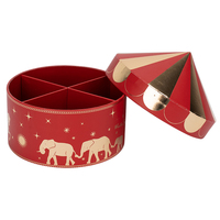 Boîte en carton de luxe imprimée de logo personnalisé en or et rouge Boîte cadeau cosmétiques en papier recyclable Boîte d'emballage