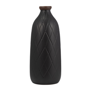 Vaso in ceramica con motivo a quadri per l'arredamento del soggiorno e vaso decorativo per fiori per la camera da letto - Product Image 3