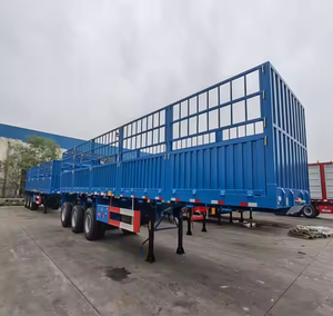 ZHONGSHENGTIANQI Remolque de valla para ganado Construcción de acero de 4 ejes 150 KG Carga útil al aire libre Shandong Origin - Product Image 4