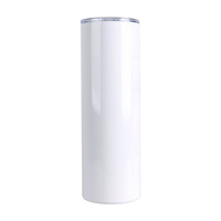 Mug de voyage et de sport en acier inoxydable 304 de 20 oz avec couvercle à paille, personnalisable avec logo, pour sublimation