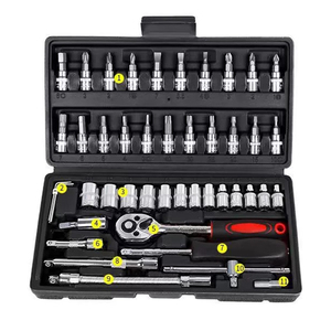 BOXI Professional Automotive Tool Set <b>Ratchet</b> Wrench <b>Socket</b> Kit Heavy Duty High Carbon Steel Car Repair Toolbox 3-Year Warranty - Product Image 3