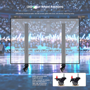 Carrello Mobile JIANGHAO <span class=keywords><strong>Nb</strong></span> Ava1500 con Rotazione a 360 Gradi, Capacità 200 lbs, Acciaio SPCC, Certificato ULGS, Supporto TV per Schermi 55-70 Pollici - Product Image 2