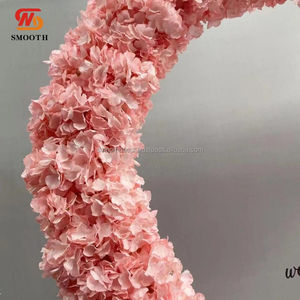 Arche florale de coeur de roses en soie artificielle lisse pour toile de fond de mariage 1.8-2.4m ou taille personnalisée forme et couleur personnalisables - Product Image 2