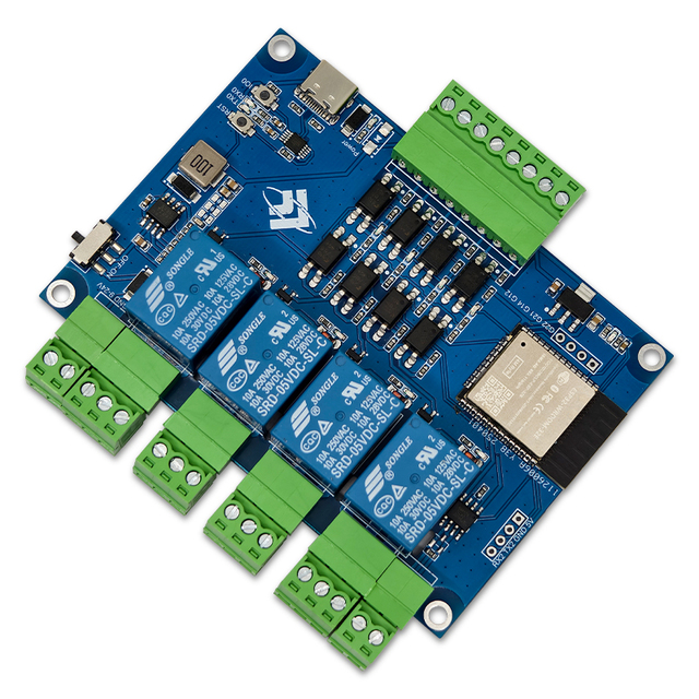 B04C-Wireless ESP32 RS485 Modbus Relay Module With 4 Channel TYPE-C 7-24V CH340 for Modbus