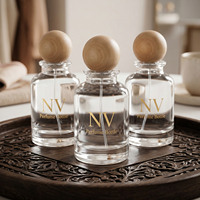 Flacon de parfum en verre de luxe avec logo personnalisé et boîte, 30 ml, 50 ml, 100 ml, flacon de parfum vide, OEM, ODM, fabricant d'emballages en gros