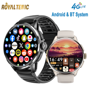 Jam Tangan Pintar H100 Android BT Call GPS Kontrol Jarak Jauh IR Layar AMOLED 1.8'' Kompas Jaringan 4G Jam Tangan Pintar Kesehatan dengan Kartu SIM - Product Image 1