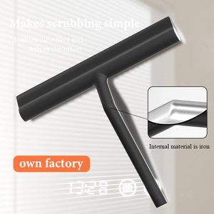 Cao Cấp Silicone Tráng Kim Loại Không-Xước Nước Squeegee Cửa Sổ Wiper Với Silicone Xử Lý - Product Image 2