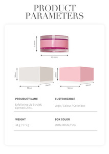 MLM Customizable A gentle <b>lip</b> scrub with fine exfoliating particles paired with a fragrant moisturizing <b>lip</b> balm <b>lip</b> exfoliator - Product Image 5