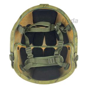 خوذة تكتيكية عالية القطع بنمط التمويه مصنوعة من الأراميد مع إطار هوائي للحماية - Product Image 2