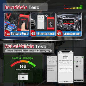 Autel Officiële Winkel Maxibas Bt506 Auto Diagnostische Tools En Apparatuur Auto 12V 24V Altra Power Ac Dc Spanning Batterijtester - Product Image 5