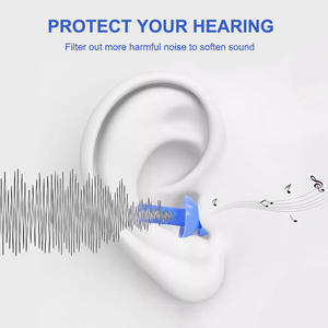 Case علبة سدادة أذن لإلغاء الضوضاء سدادات أذن 32db سدادات أذن سيليكون ناعمة للسباحة - Product Image 5