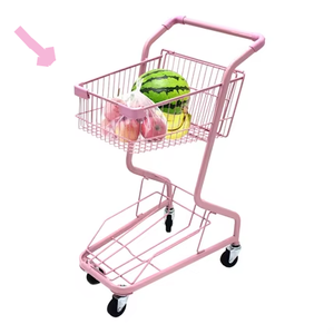 Guanriver Steel Pink Market 2 Panier Panier avec Roues 60L - Product Image 1