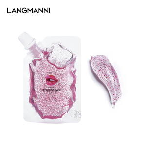 LANGMANNI 50ml 20ml Base de brillant à lèvres <span class=keywords><strong>pailleté</strong></span> Or Orange <span class=keywords><strong>rose</strong></span> Rouge transparent Base de brillant à lèvres 50ml 100ml Matériel de brillant à lèvres DIY hydratant - Product Image 4
