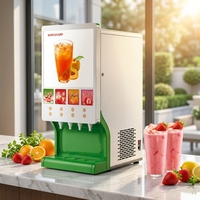 Mesin Dispenser Jus Buah 4 Rasa Komersial untuk Minuman Dingin di Kafe, Restoran, Hotel
