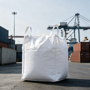 Sac <span class=keywords><strong>Big</strong></span> <span class=keywords><strong>Bag</strong></span> FIBC 1000 kg à ouverture supérieure et fond plat pour paillis et écorces de paysagisme, sac vrac jumbo 1 tonne - Product Image 1
