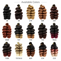 Cheveux synthétiques bouclés courts pré-bouclés pour tresses italiennes, cheveux à crocheter pour femmes