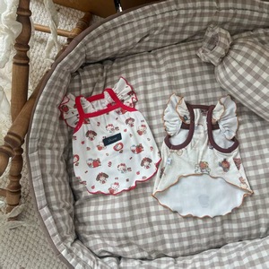 Summer <b>clothes</b> for pet dogs, cool and cute cartoon <b>cat</b> vests and camisoles for Bichon Frises, Teddy Bears, and Schnauzers. - Product Image 3