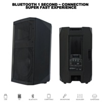 Audio professionnel 6000Watts 15 pouces Subwoofer actif haut-parleur Portable 2CH PA système de haut-parleurs pour la diffusion en direct et autres Bocina