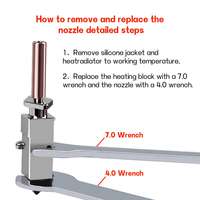 Kit de Hotend de Acero Endurecido Totalmente Metálico para Bambu Lab P1 P1S X1 X1C, con Termistor de Calentamiento y Ventilador de Refrigeración, Piezas de Actualización para Impresora 3D