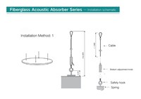 Panneau acoustique en fibre de verre de 100 mm d'épaisseur avec profil en aluminium intégré, absorption des basses fréquences pour cinéma et studio