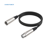 Câble de connexion audio pour console de mixage de microphone, en alliage de zinc, 3P XLR mâle vers femelle