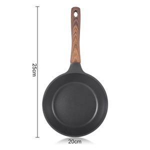 <span class=keywords><strong>Wok</strong></span> Plano RAF R.5424 de 20 cm con Mango Largo con Aspecto de Madera, Revestimiento Fácil de Limpiar y Base Compuesta para Hornillas Eléctricas, de Gas e Inducción - Product Image 6