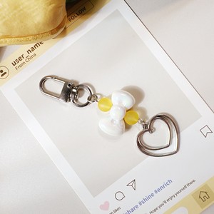 Pendentifs petits formats les plus vendus - Série couleur jaune - Pendentif tournesol en forme de cœur, porte-clés, décoration de sac, lot - Product Image 4
