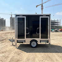 Fabricants de toilettes et de douches mobiles de luxe à 2 postes, remorques sanitaires portables pour camping et extérieur
