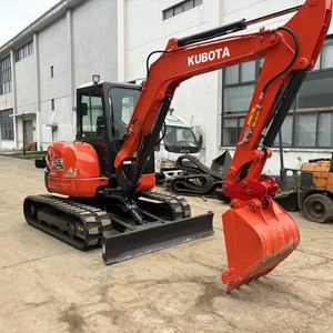 Almost New Used Kubota U55-4 Excavator With Rubber <b>Trackers</b> in Wholesale Price Secondhand Kubota U55 U55-4 Excavator Swing boom - Product Image 2