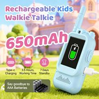 Çocuklar İçin Oyuncak Video Telsizleri, Kameralı Çocuklar İçin Video Telsizleri, Şarj Edilebilir 650mAh 1500FT Menzilli Çocuk Telsizleri