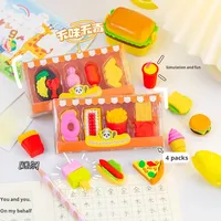 Penghapus gaya makanan kartun kreatif penghapus pensil Mini penghapus pensil siswa
